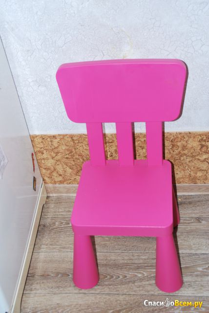 Детский стул Маммут IKEA темно-розовый