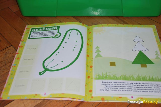 Детская книга развивающая "Цвета и формы" 2+ Шаг за шагом