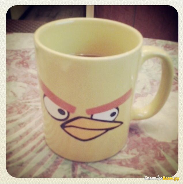 Кружка керамическая "Angry Birds" желтая птица
