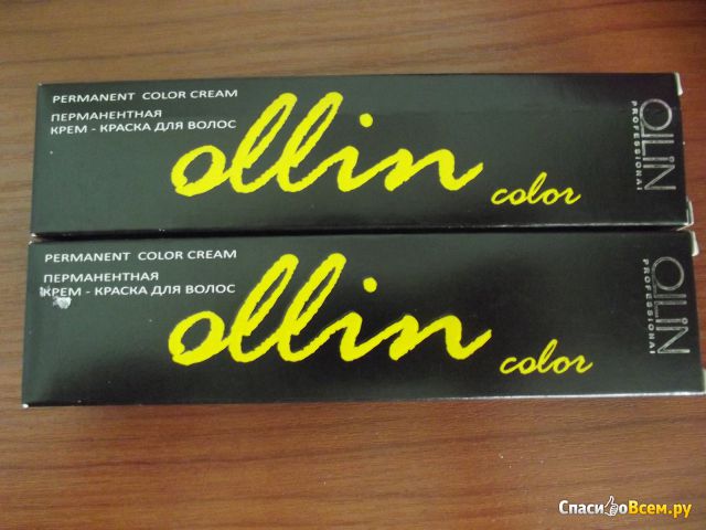 Перманентная крем-краска для волос "Ollin color"