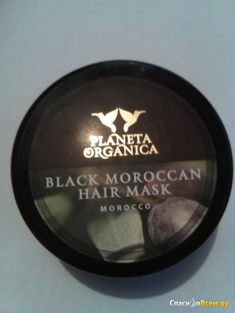 Густая черная марокканская маска против выпадения волос Planeta Organica