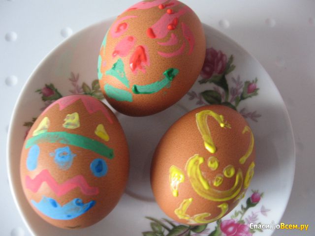 Трафареты для раскрашивания яиц Fix Price 3 шт