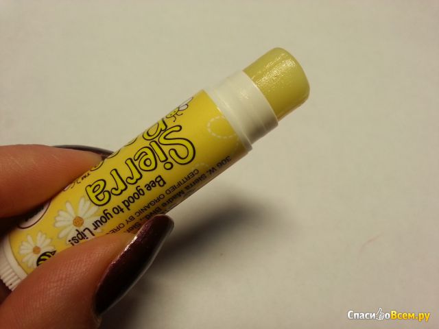 Бальзам для губ Sierra Bees, Organic Vanilla Beeswax с витамином E