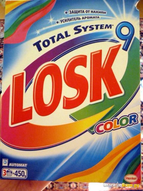 Стиральный порошок Henkel Losk 9 Total System Color
