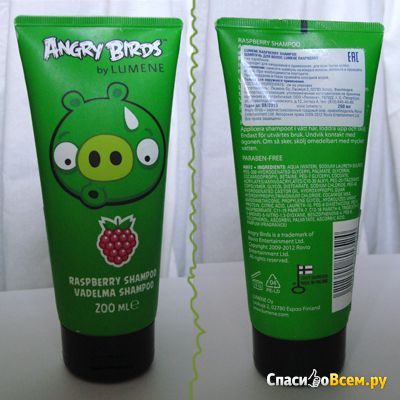 Шампунь для волос Lumene Angry Birds Raspberry Shampoo