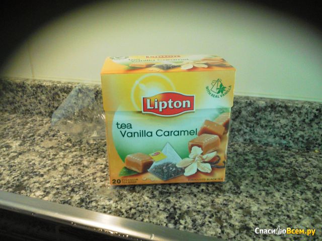 Чай Lipton Vanilla Caramel в пакетиках-пирамидках