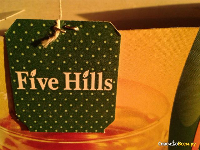Зеленый чай с ароматом лимона Five Hills в пакетиках