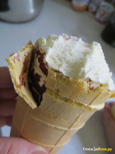 Мороженое Инмарко "Золотой стандарт" пломбир с черникой