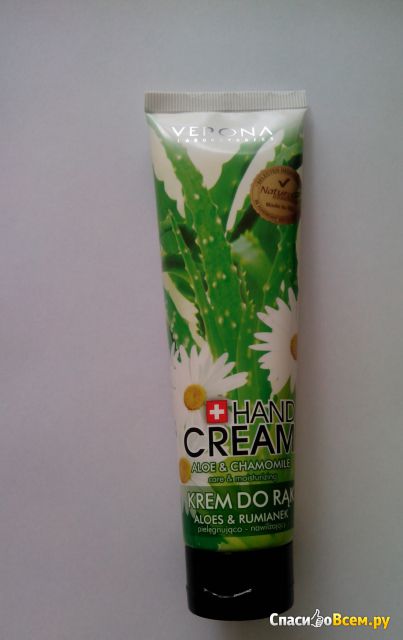 Крем для рук "Verona" Aloe and chamomile hand cream