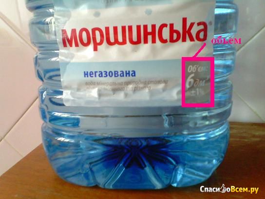 Минеральная вода "Моршинська"