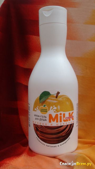 Крем-гель для душа Milk&Choco "Молоко и шоколад" Clever-company