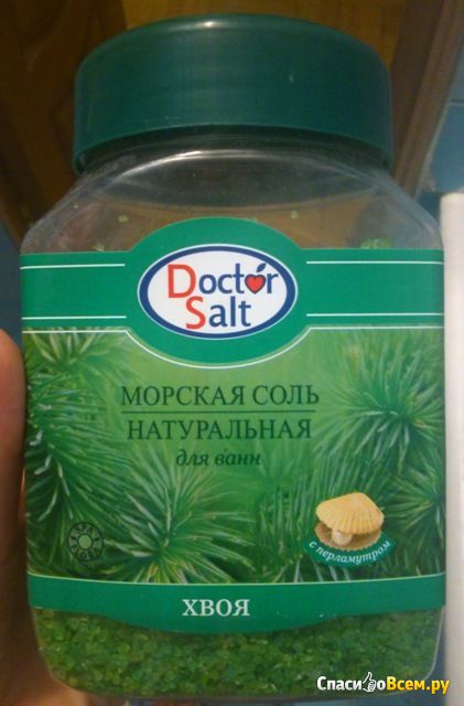 Морская соль для ванн натуральная Doctor Salt Хвоя