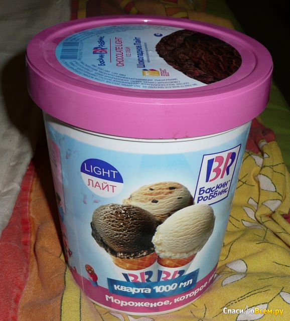 Мороженое Baskin Robbins Шоколадное Лайт