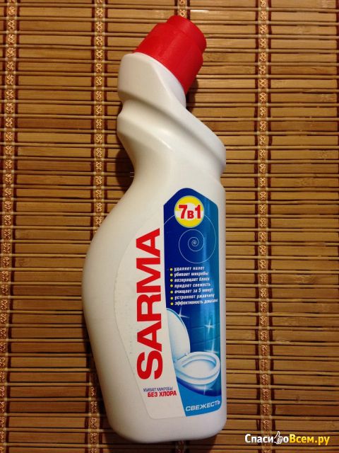 Чистящее средство для сантехники "Sarma" Свежесть