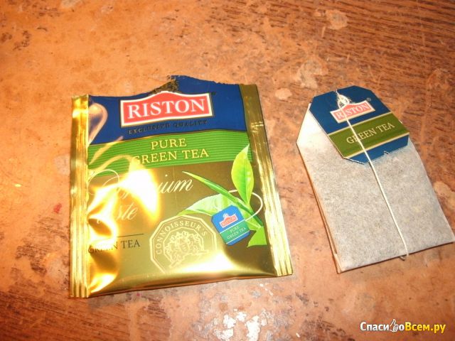 Зеленый чай Riston "Pure Green Tea" в пакетиках