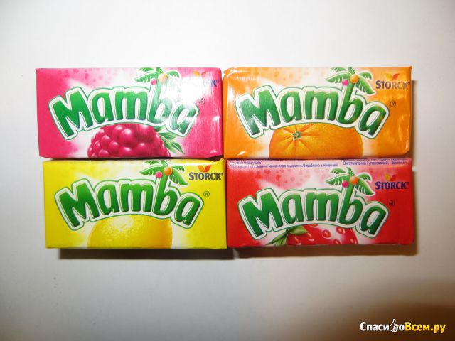 Жевательные конфеты "Mamba"