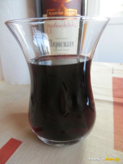 Вино столовое красное полусухое "Пиросмани" Marniskari
