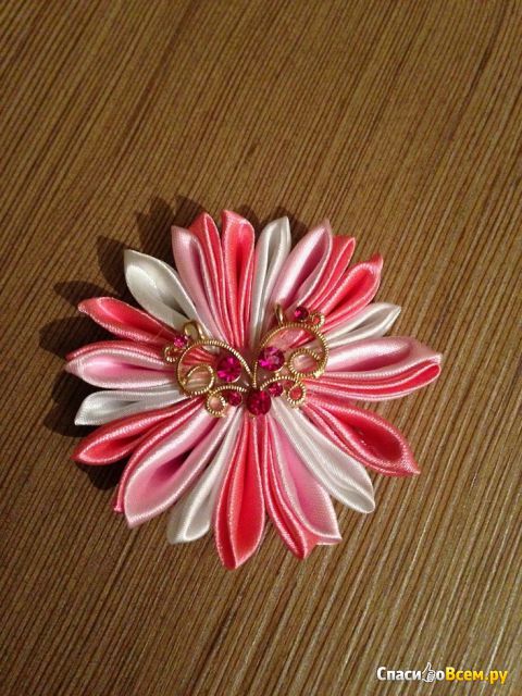 Создание цветов из кусочков материи "Канзаши"