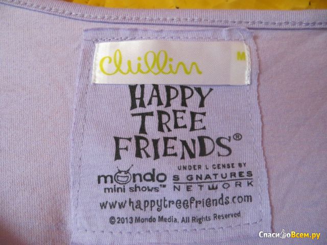 Футболка женская Cropp Town Chillin "Happy tree friends" арт. V9286-44X-M