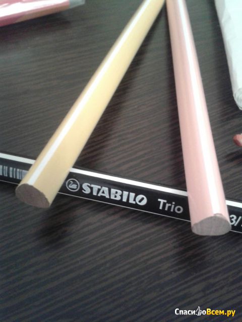 Набор цветных трёхгранных карандашей Stabilo Swano Trio 12 цветов