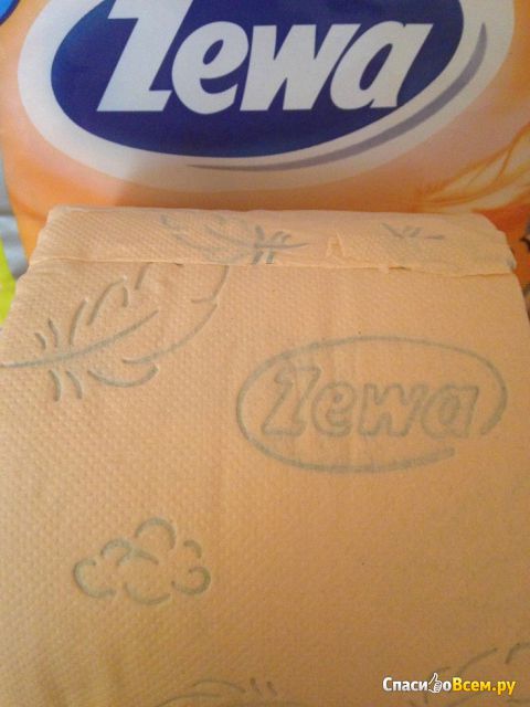 Туалетная бумага "Zewa Deluxe" Peach