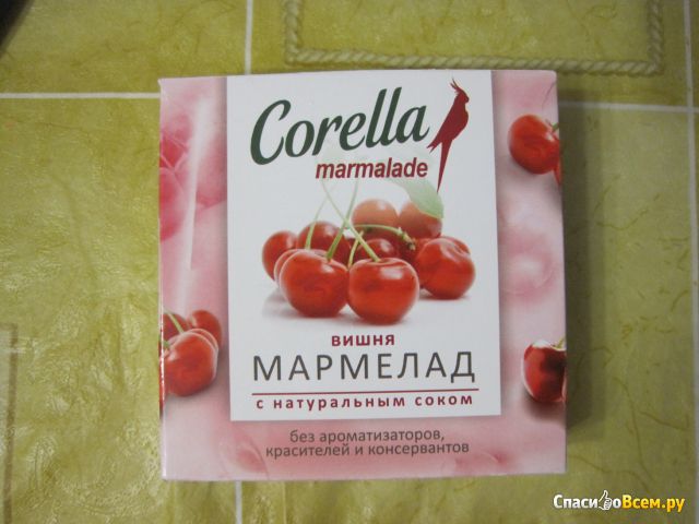 Мармелад Corella "Вишня" с натуральным соком