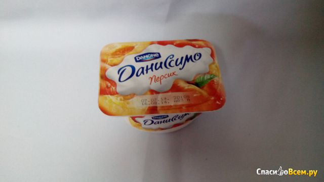 Продукт творожный с персиком "Даниссимо" Danone