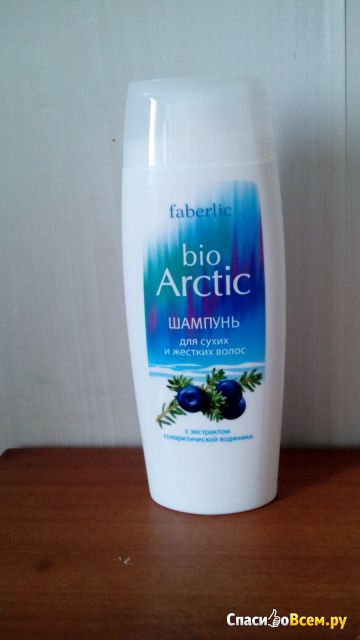 Шампунь для сухих и жестких волос Faberlic с экстрактом голарктической водяники