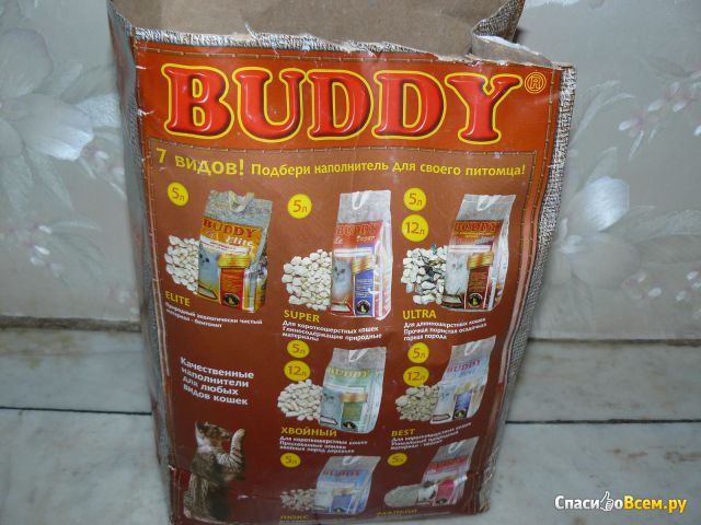 Наполнитель для кошачьего туалета Buddy Ultra для длинношерстных кошек