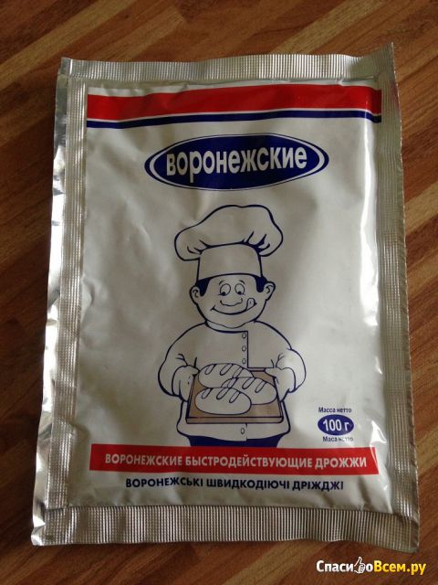 Дрожжи хлебопекарные сухие "Воронежские" быстродействующие