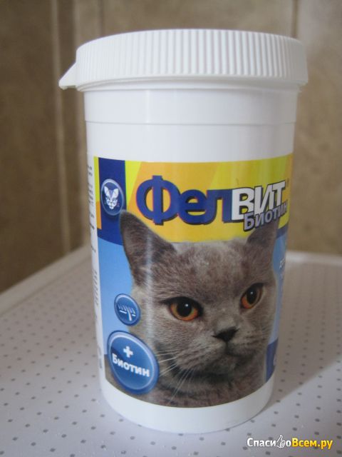 Витамины для кошек "Фелвит Биотин" Biofactory