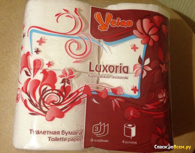 Туалетная бумага Veiro Luxoria "Королевская мягкость"