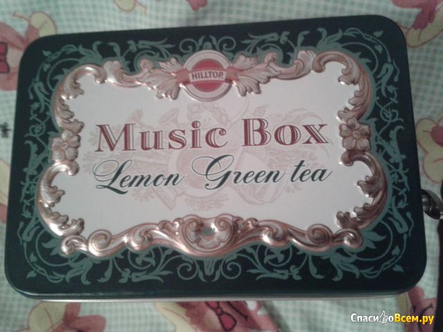 Чай Hilltop Collection музыкальная шкатулка "Зеленый чай с лимоном"