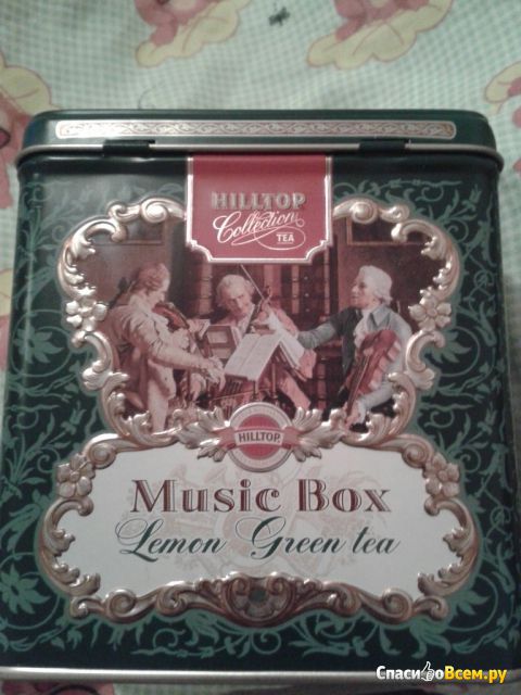 Чай Hilltop Collection музыкальная шкатулка "Зеленый чай с лимоном"