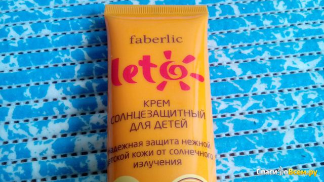 Крем солнцезащитный для детей Leto Faberlic 30 SPF