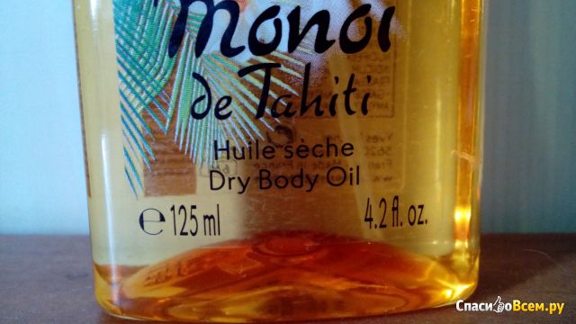 Сухое масло для тела и волос Yves Rocher Monoi de Tahiti