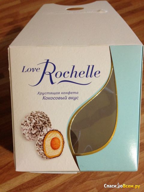 Хрустящие конфеты Черногорский "Love Rochelle" кокосовый вкус