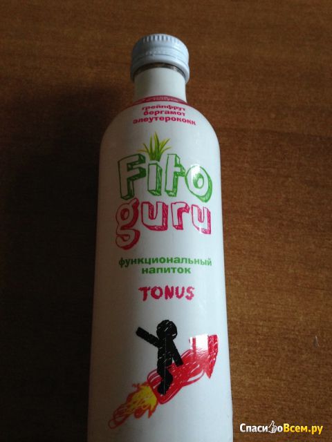 Функциональный напиток "Fito guru" Tonus Грейпфрут, бергамот, элеутерококк