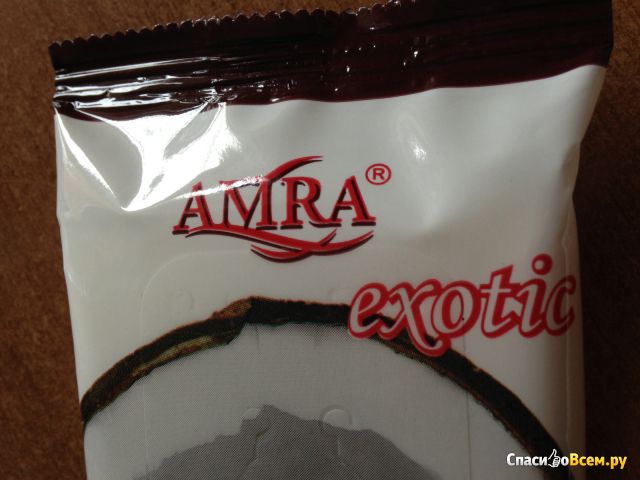 Освежающие влажные салфетки "Amra" Exotic Кокос