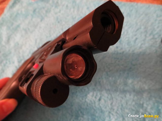 Пистолет пневматический игрушечный с лазерным прицелом и светом SP-1 Zhejiang Tongde