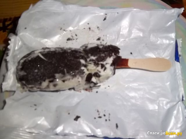 Мороженое ванильное в шоколадной глазури с растительным жиром "От Деда Мороза" Вологодское