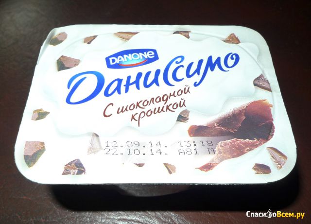 Продукт творожный Danone "Даниссимо Браво" с шоколадной крошкой