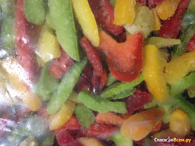 Смесь перца резанного (красного, зеленого, желтого) "Horeca Select" замороженная