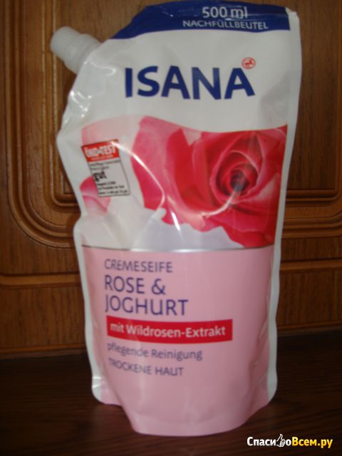 Жидкое мыло Isana "Роза и йогурт"