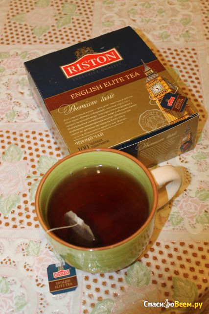Черный чай Riston English elite tea в пакетиках