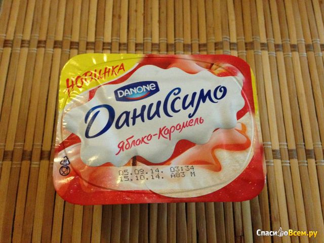 Продукт творожный Danone "Даниссимо" яблоко-карамель