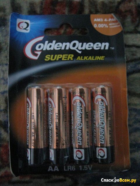 Батарейки GoldenQueen AA Super Alkaline
