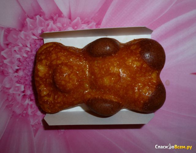 Бисквитное пирожное "Медвежонок Барни" с шоколадной начинкой