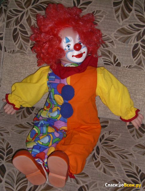 Детская кукла Русский стиль "Клоун большой"