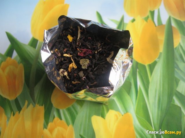 Чай композиционный "Nadin Tea" 1002 Ночь с ароматом земляники и маракуйи
